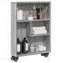 Carrito de almacenaje estrecho madera gris Sonoma 48x13x68 cm en Librerías y estanterías | Comprar online en Foru.es