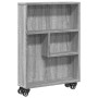 Carrito de almacenaje estrecho madera gris Sonoma 48x13x68 cm en Librerías y estanterías | Comprar online en Foru.es