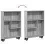 Carrito de almacenaje estrecho madera gris Sonoma 48x13x68 cm en Librerías y estanterías | Comprar online en Foru.es