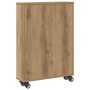 Carrito de almacenaje estrecho madera roble artisian 48x13x68cm en Librerías y estanterías | Comprar online en Foru.es