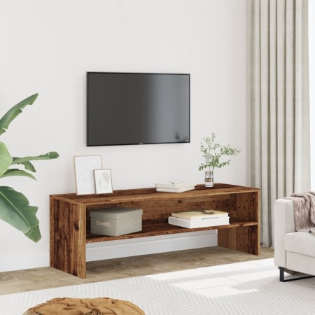 Mueble de TV madera de ingeniería envejecida 120x40x40 cm en Muebles TV | Comprar online en Foru.es