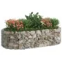Arriate de gaviones de hierro galvanizado 200x100x50 cm de vidaXL, Maceteros y jardineras - Ref: Foro24-152040, Precio: 72,18...