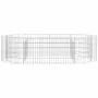 Arriate de gaviones de hierro galvanizado 200x100x50 cm de vidaXL, Maceteros y jardineras - Ref: Foro24-152040, Precio: 72,18...