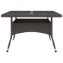 Muebles de jardín 9 piezas ratán sintético y vidrio marrón de vidaXL, Conjuntos de jardín - Ref: Foro24-3058341, Precio: 655,...
