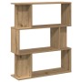 Estantería madera de ingeniería roble artisan 80x24x96 cm en Librerías y estanterías | Comprar online en Foru.es