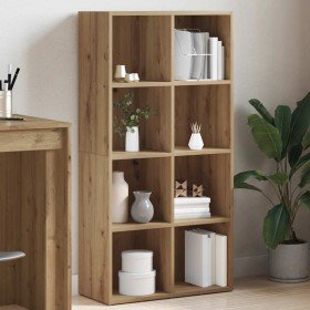 Estantería de madera ingeniería roble artisan 66x30x130 cm en Librerías y estanterías | Comprar online en Foru.es