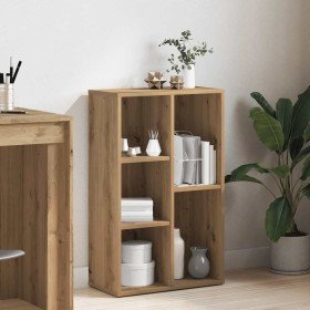 Estantería madera de ingeniería roble artisan 50x25x80 cm en Librerías y estanterías | Comprar online en Foru.es