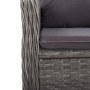 Muebles de jardín 3 piezas ratán sintético gris madera acacia de vidaXL, Conjuntos de jardín - Ref: Foro24-3058523, Precio: 3...