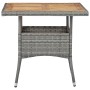Muebles de jardín 3 piezas ratán sintético gris madera acacia de vidaXL, Conjuntos de jardín - Ref: Foro24-3058523, Precio: 3...