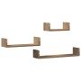 Estantes pared 3 unidades madera ingeniería roble artisan en Estanterías | Comprar online en Foru.es