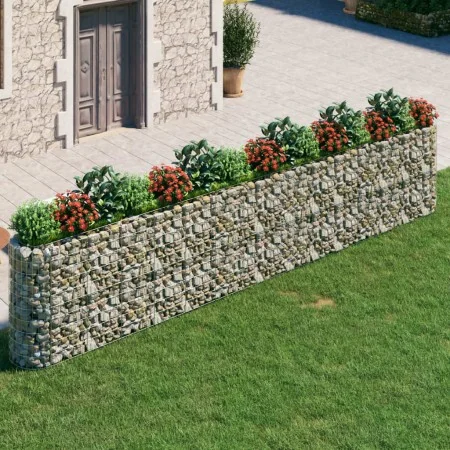Arriate de gaviones de hierro galvanizado 540x50x100 cm de vidaXL, Maceteros y jardineras - Ref: Foro24-152038, Precio: 193,4...