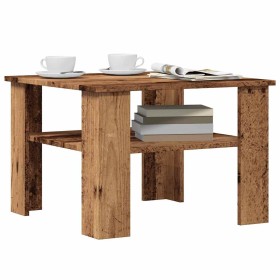 Mesa de centro madera contrachapada madera antigua 60x60x42 cm en Mesas de centro | Comprar online en Foru.es