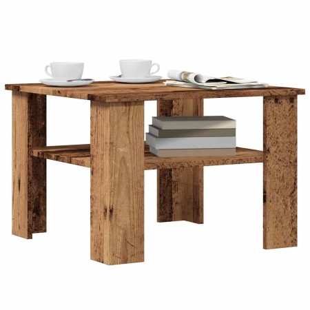 Mesa de centro madera contrachapada madera antigua 60x60x42 cm en Mesas de centro | Comprar online en Foru.es