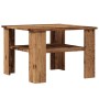 Mesa de centro madera contrachapada madera antigua 60x60x42 cm en Mesas de centro | Comprar online en Foru.es
