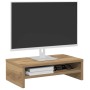 Soporte mesa pantalla madera ingeniería roble 42x24x13 cm en Muebles TV | Comprar online en Foru.es