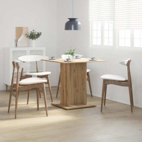 Mesa de comedor madera de ingeniería roble artisan 80x80x75 cm en Mesas de comedor | Comprar online en Foru.es