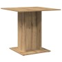 Mesa de comedor madera de ingeniería roble artisan 80x80x75 cm en Mesas de comedor | Comprar online en Foru.es