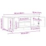 Mueble para TV madera de ingeniería roble artisan 102x30x37,5cm en Muebles TV | Comprar online en Foru.es