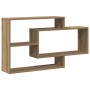 Estante de pared madera ingeniería roble artisian 104x20x58,5cm en Estanterías | Comprar online en Foru.es