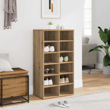 Mueble zapatero madera contrachapada roble artisan en Zapateros y organizadores de calzado | Comprar online en Foru.es