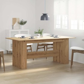 Mesa de comedor madera ingeniería roble artisan 180x90x76 cm en Mesas de comedor | Comprar online en Foru.es
