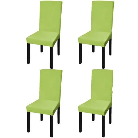 Funda para silla elástica recta 4 unidades verde de vidaXL, Fundas - Ref: Foro24-131427, Precio: 15,21 €, Descuento: %