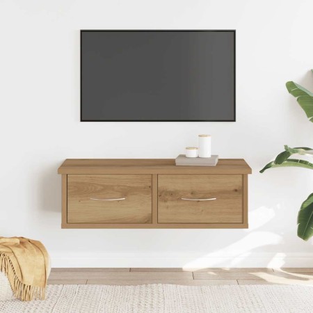 Armario pared madera de ingeniería roble artesano 60x26x18,5 cm en Estanterías | Comprar online en Foru.es