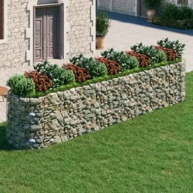 Arriate de gaviones de hierro galvanizado 500x100x100 cm de vidaXL, Maceteros y jardineras - Ref: Foro24-152048, Precio: 176,...