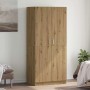 Armario de madera de ingeniería roble artesanal 80x52x180 cm en Armarios roperos | Comprar online en Foru.es