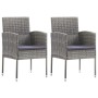Juego de comedor jardín 3 piezas ratán sintético gris antracita de vidaXL, Conjuntos de jardín - Ref: Foro24-3059412, Precio:...