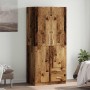 Armario de madera de ingeniería madera envejecida 80x52x180 cm en Armarios roperos | Comprar online en Foru.es