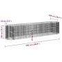 Arriate de gaviones de hierro galvanizado 500x100x100 cm de vidaXL, Maceteros y jardineras - Ref: Foro24-152048, Precio: 176,...