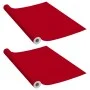 Láminas autoadhesivas muebles 2 uds PVC rojo 500x90 cm de vidaXL, Láminas para ventana - Ref: Foro24-3059653, Precio: 25,94 €...