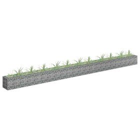 Arriate de gaviones de acero galvanizado 450x30x30 cm en Macetas y jardineras | Comprar online en Foru.es
