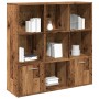 Estantería de madera de ingeniería envejecida 98x29x97,5 cm en Librerías y estanterías | Comprar online en Foru.es