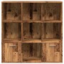 Estantería de madera de ingeniería envejecida 98x29x97,5 cm en Librerías y estanterías | Comprar online en Foru.es