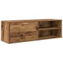 Mueble de TV madera contrachapada envejecida 120x34x37 cm en Muebles TV | Comprar online en Foru.es