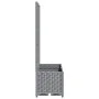 Jardinera con enrejado PP gris claro 80x40x136 cm de vidaXL, Maceteros y jardineras - Ref: Foro24-153272, Precio: 84,98 €, De...