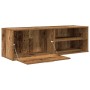 Mueble de TV madera contrachapada envejecida 120x34x37 cm en Muebles TV | Comprar online en Foru.es