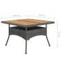 Set de comedor de jardín 9 pzas ratán PE y madera acacia gris de vidaXL, Conjuntos de jardín - Ref: Foro24-3058347, Precio: 6...