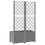 Jardinera con enrejado PP gris claro 80x40x136 cm de vidaXL, Maceteros y jardineras - Ref: Foro24-153272, Precio: 84,98 €, De...