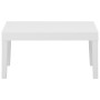 Set de muebles de jardín 4 piezas con cojines plástico blanco de vidaXL, Conjuntos de jardín - Ref: Foro24-3059829, Precio: 2...