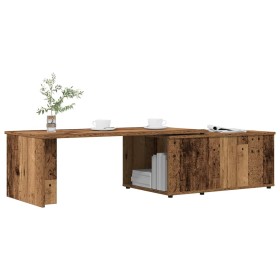 Mesa de centro madera contrachapada envejecida 150x50x35 cm en Mesas de centro | Comprar online en Foru.es