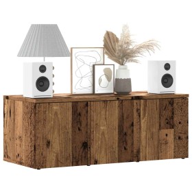 Mueble para TV madera contrachapada envejecida 80x34x30 cm en Muebles TV | Comprar online en Foru.es