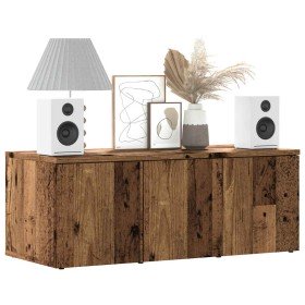 Mueble para TV madera contrachapada envejecida 80x34x30 cm en Muebles TV | Comprar online en Foru.es