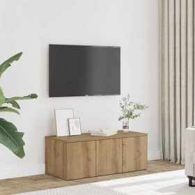Mueble para TV madera contrachapada roble artisan 80x34x30 cm en Muebles TV | Comprar online en Foru.es