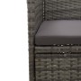 Muebles de jardín 3 piezas ratán sintético y vidrio gris de vidaXL, Conjuntos de jardín - Ref: Foro24-3058309, Precio: 234,20...