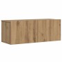 Mueble TV de pared madera ingeniería roble artisan 80x30x30 cm en Muebles TV | Comprar online en Foru.es