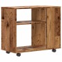 Mesa auxiliar de madera contrachapada envejecida 70x35x55 cm en Mesas auxiliares | Comprar online en Foru.es