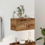 Armario de pared madera ingeniería envejecida 80x39x40 cm en Estanterías | Comprar online en Foru.es